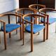Ensemble de 5 chaises de salle à manger par Niels Jorgen Haugesen