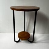 Wooden metal tubular stool