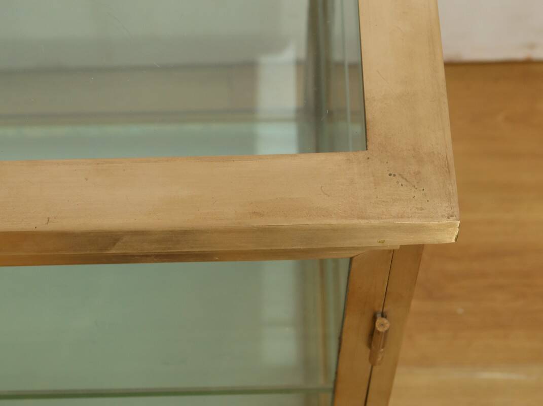 Display Cabinet in Brass and Elm – 1950