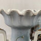 Pair of paris porcelain vases with bird decorations
