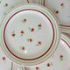 5 flat plates of Gien model Marie Laure 220536