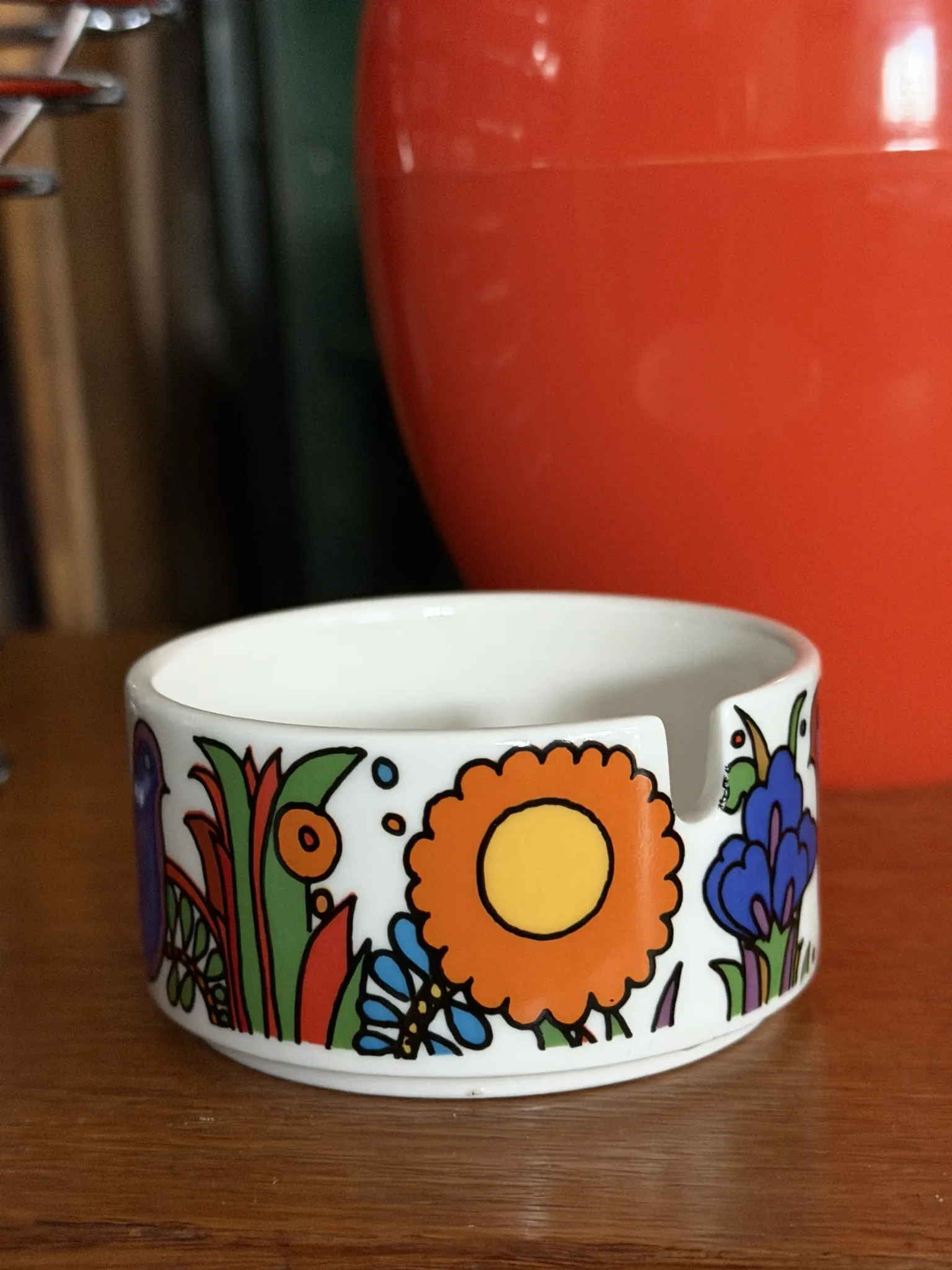 Vintage ceramic ashtray with "Acapulco" pattern – Villeroy & Boch