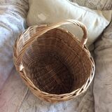 Old rattan basket - vintage