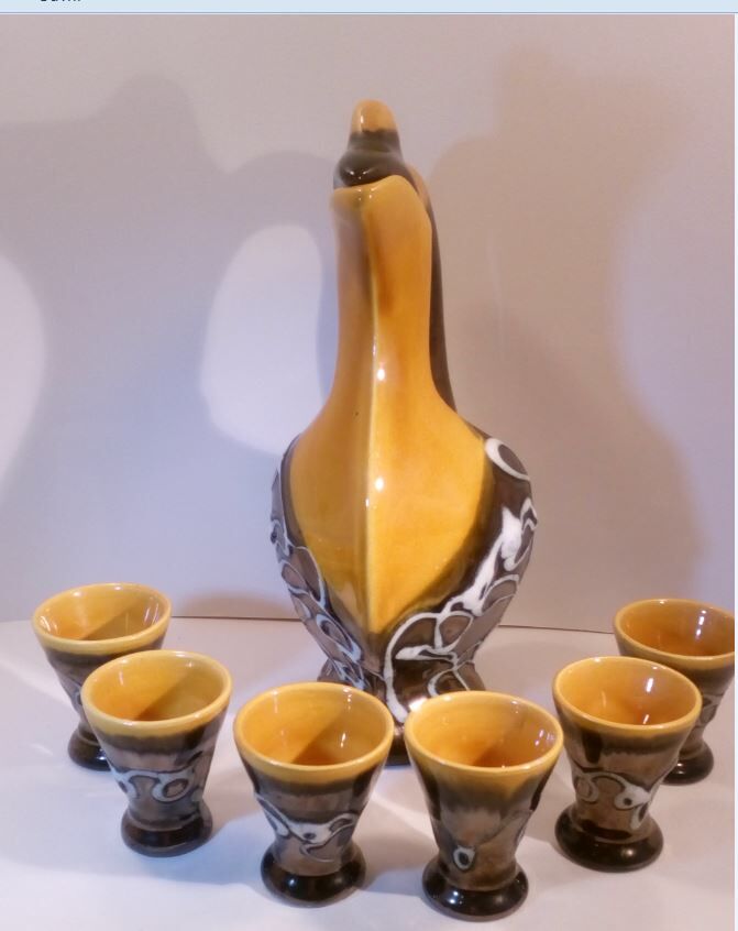 Liquor, Zoomorphic, "Vallauris" service