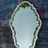 Miroir biseauté et églomisé style baroque vintage