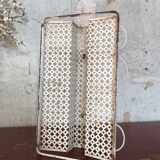 Perforated metal glass basket