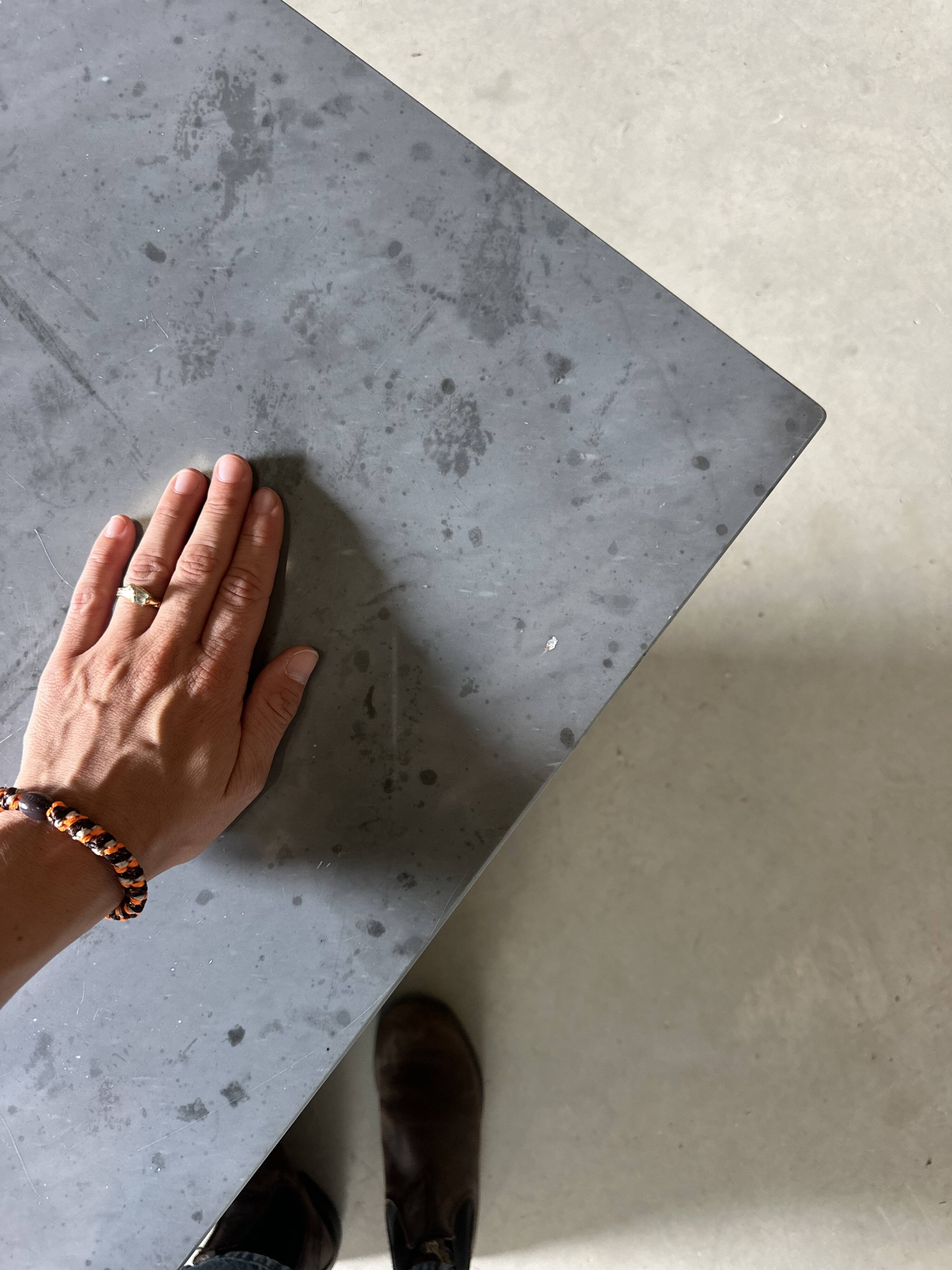 Grey marble coffee table