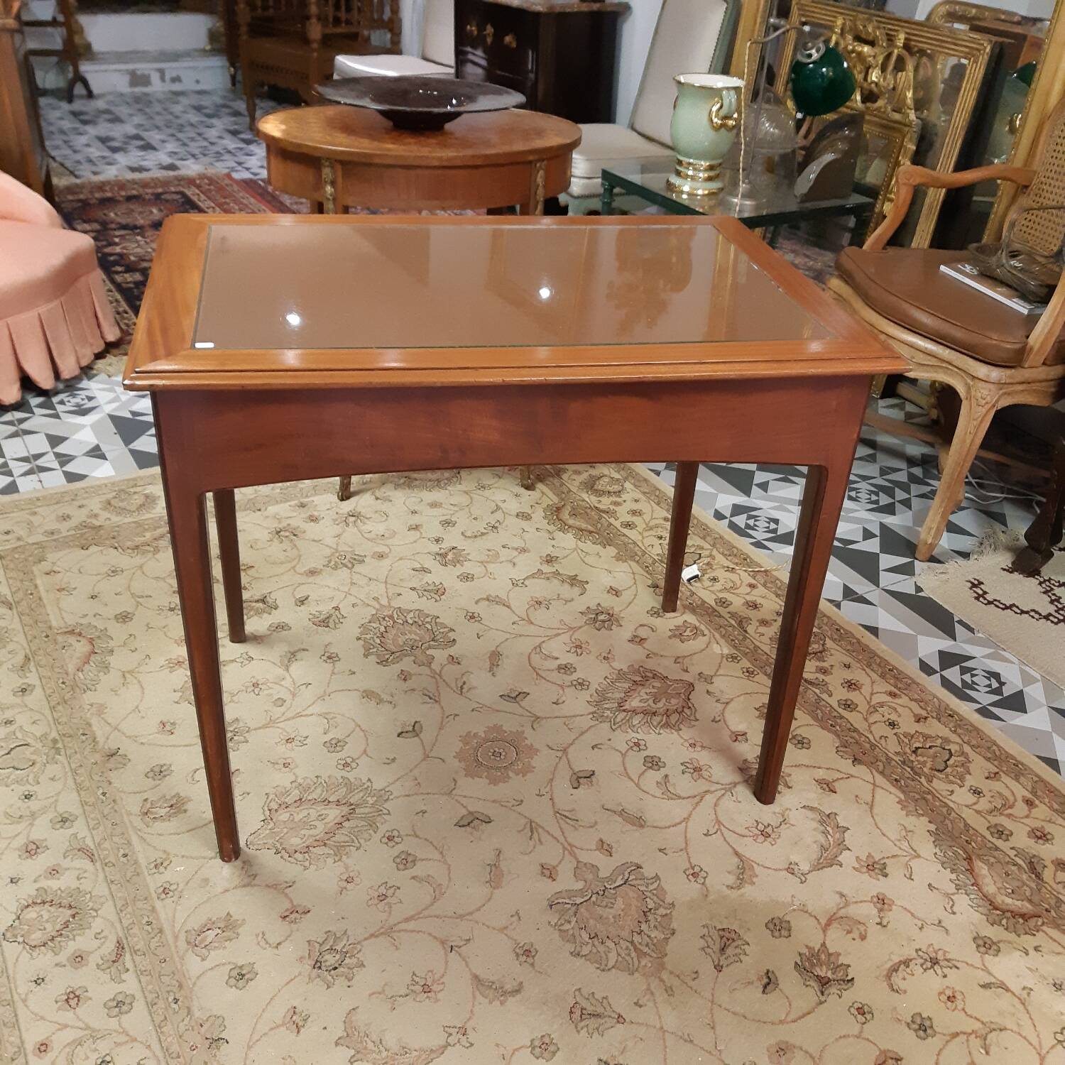 Bureau art nouveau en acajou