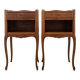 Pair of Louis XV style bedside tables in solid wood.