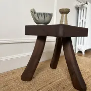 Brutalist tripod stool