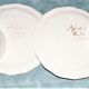 Two MOUSTIER cups decorated with flowers signed