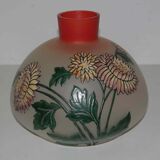 Art nouveau vase in enamelled glass
