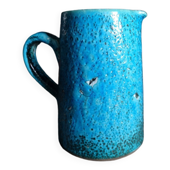 Enamelled ceramic pitcher - 1950s/1960s