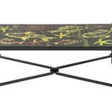 Enameled lava coffee table attributed to Jacques Adnet and Colette Gueden