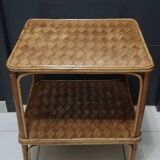 Bamboo and wood coffee table