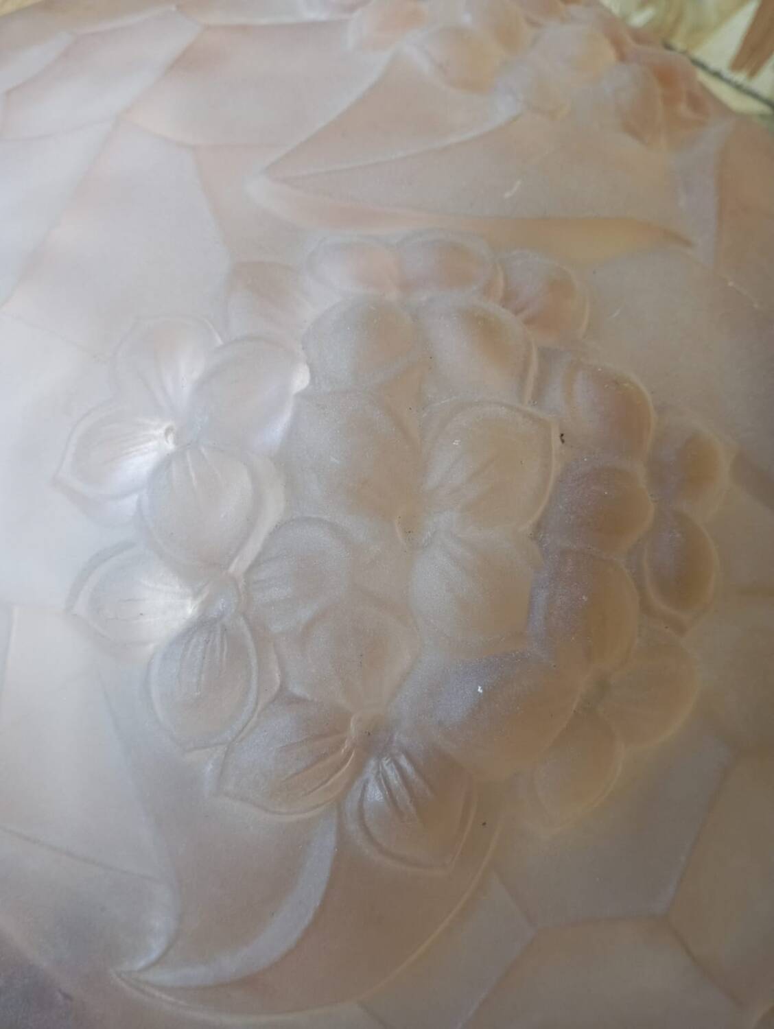 Art Deco chandelier bowl