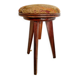 Vintage Adjustable Jeweler Watchmaker Piano Stool 1960s