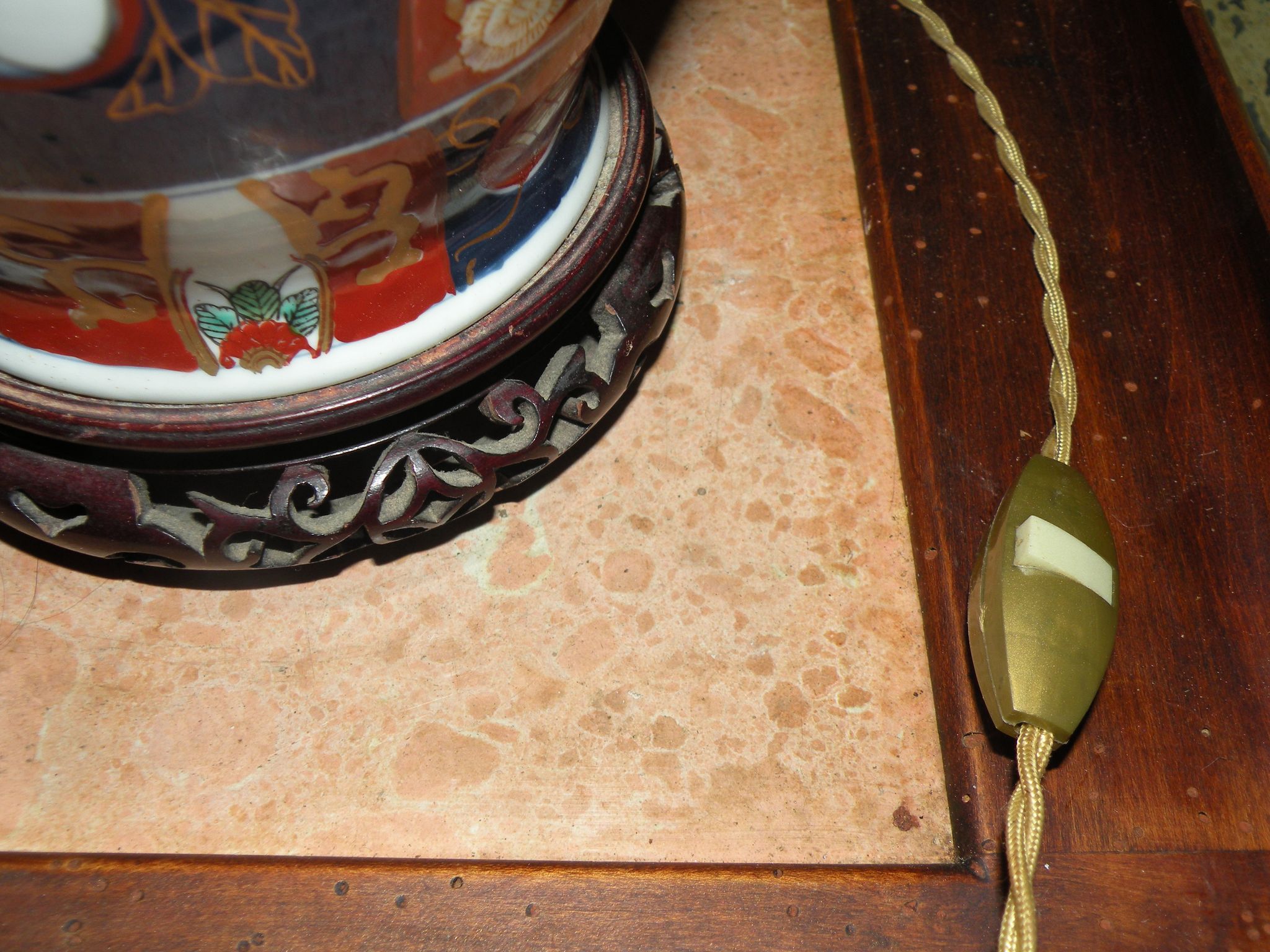 Living room lamp, Japanese Imari from the 1950s, 1960s