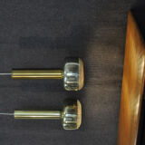 Pair of Guldpendel hanging lamps by Vilhelm Lauritzen for Louis Poulsen, Danish 1960s