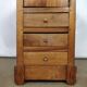Former bedside Louis Philippe style 3 drawers a door