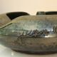 Black ceramic ashtray, enamelled, signed Jean Marais, 1960s/1970s