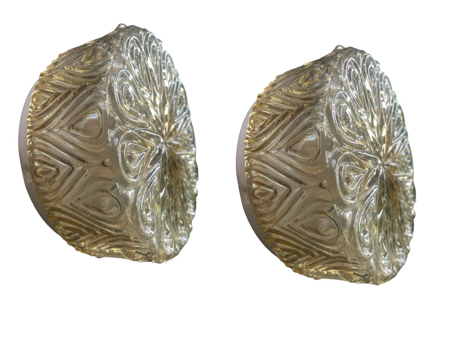 Crystal Glass Sconces Set of 2 /Wall lights by Staff Germany 1970’s