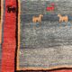 Handcrafted Persian Gabbeh Carpet Mid-20th Century