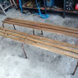 Two vintage school desks