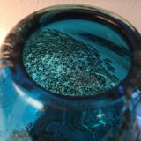 Murano glass vase with bubble inclusions-1960's