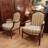 Paire de bergère époques Louis 16, 18 eme