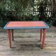 Table d'appoint pliante en bois et rotin 1960