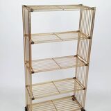Modular gold metal wire shelf