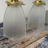 Pair of art deco wall lights