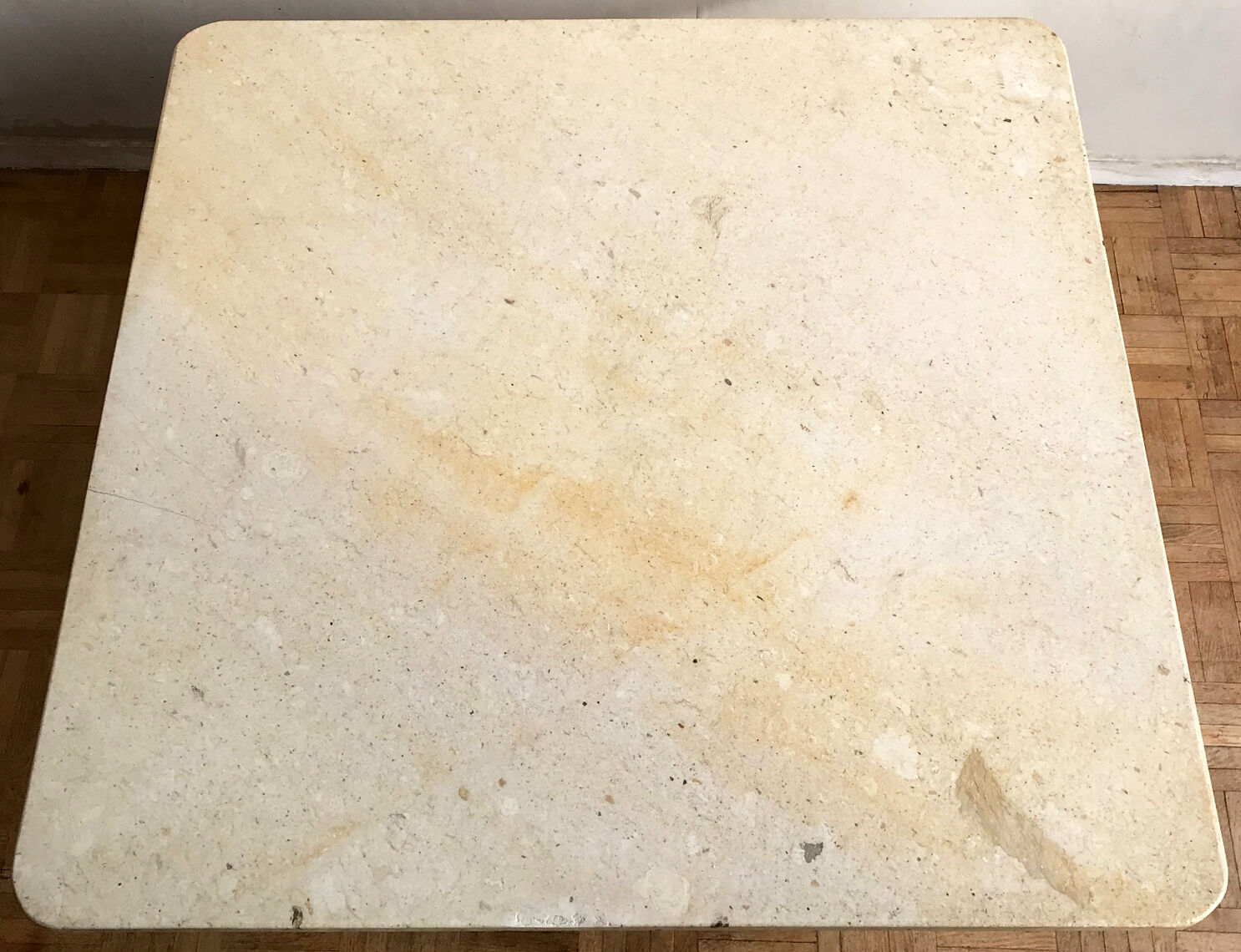 Travertine coffee table from the 1970s