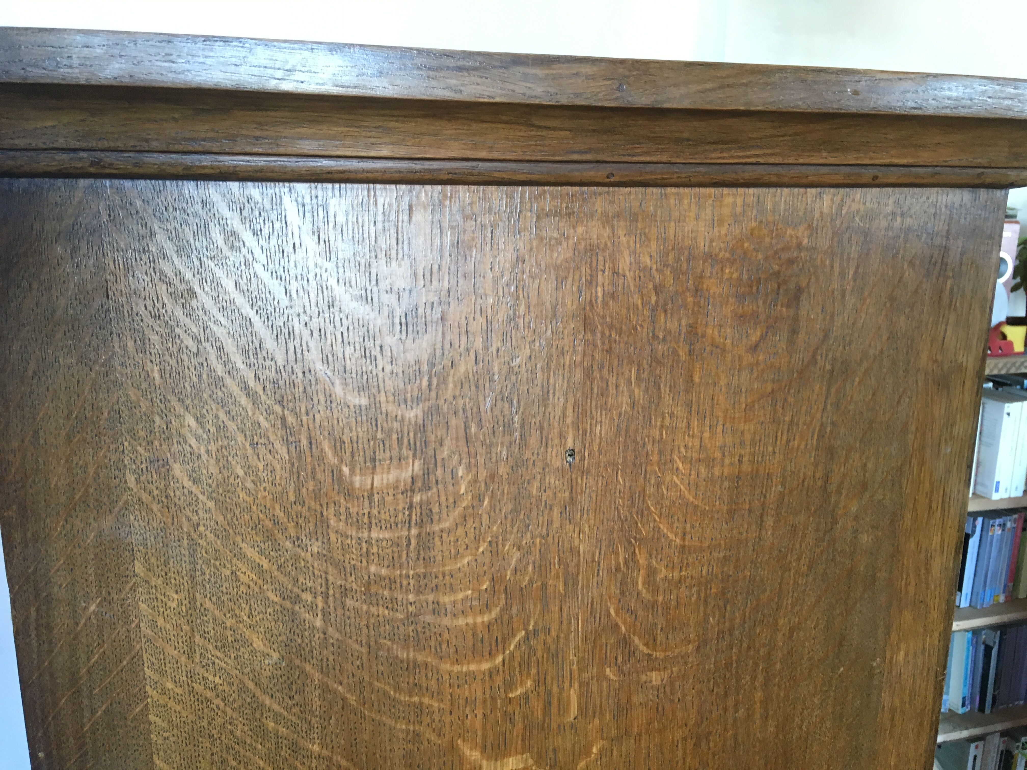 Cabinet notary scriban and lockers of oak desk