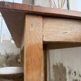 Oak and pine farmhouse console table