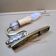 Pair of bronze and glass sconces 1940