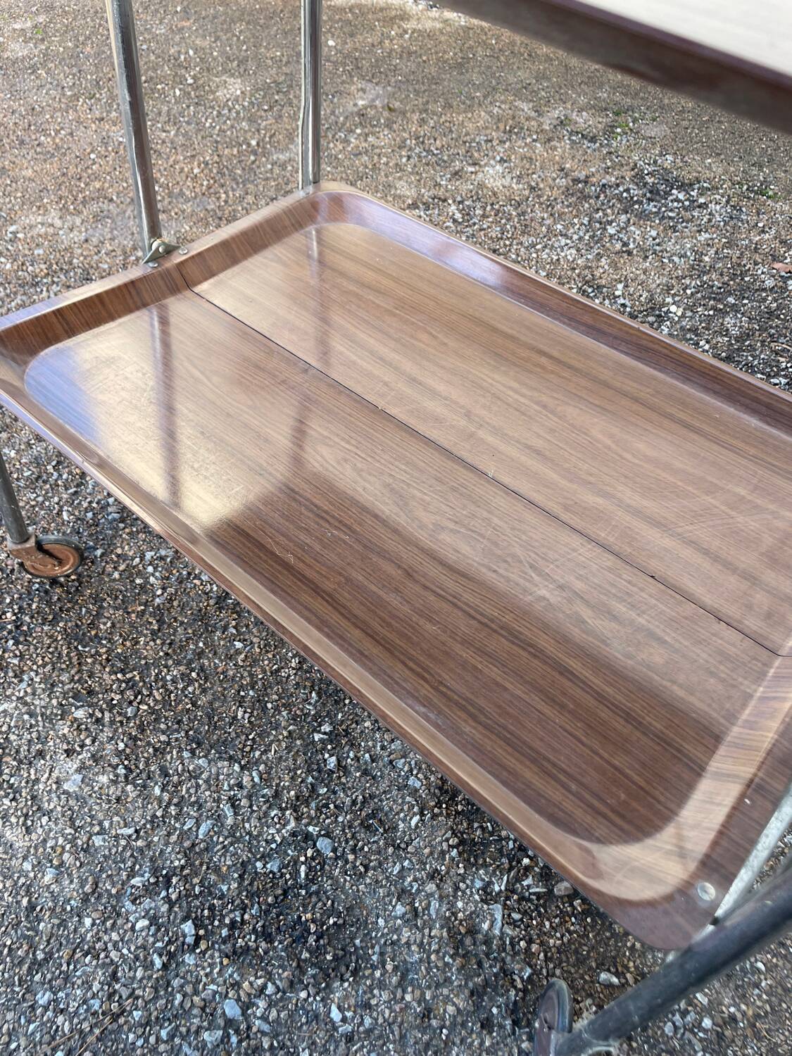 Vintage folding trolley with wheels