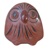 Vintage mexican owl decor bird dove ceramic hand painted tonala