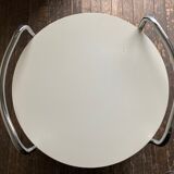 Desserte bar 1970 en bois laqué blanc