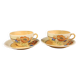 Duo of Japanese tea cups