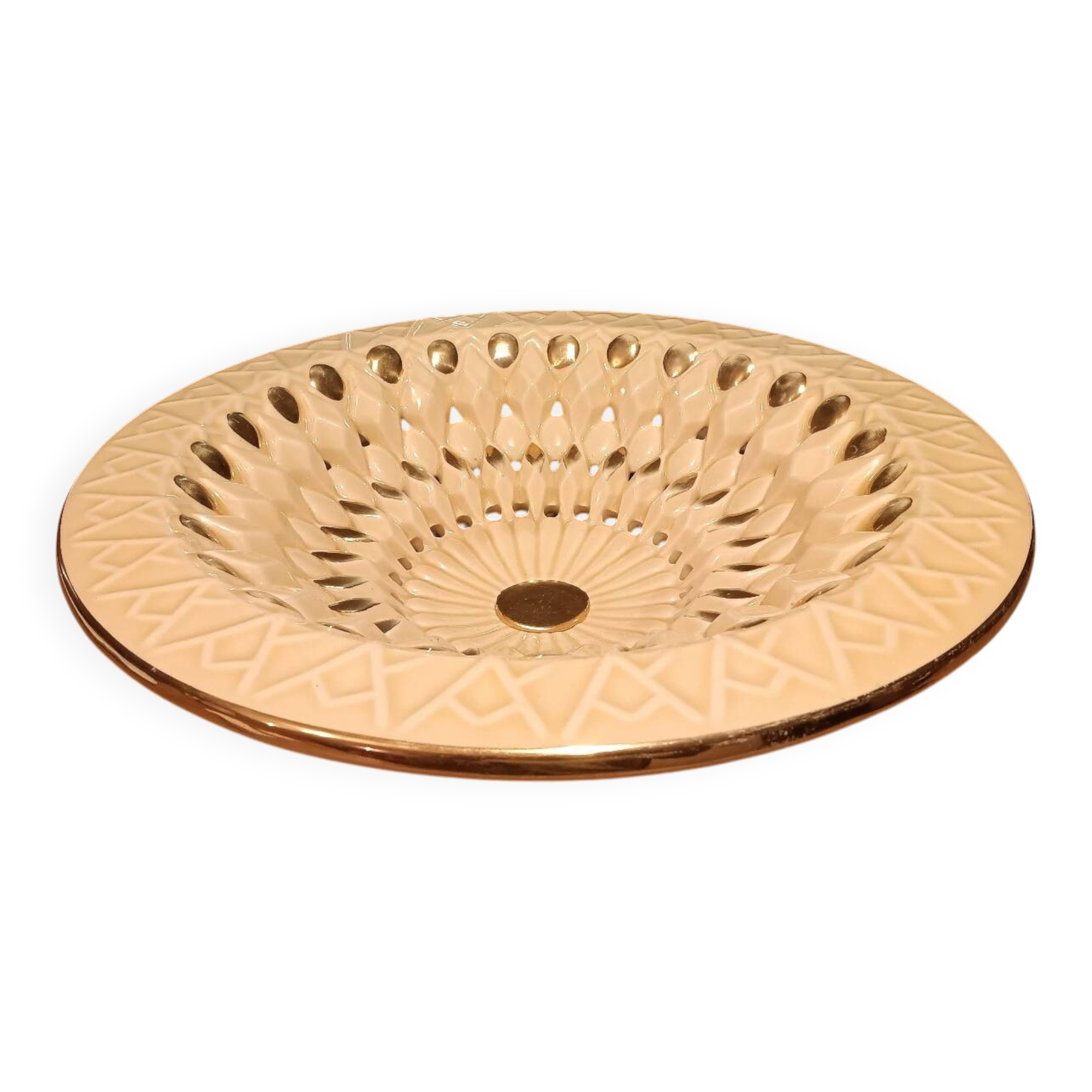 Hollywood Regency fruit bowl