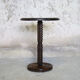 Solid oak pedestal wheel