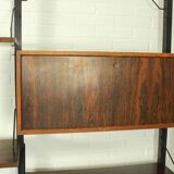 XL Danish Modular Teak Wall Unit in Rosewood by Poul Cadovius, 1960s