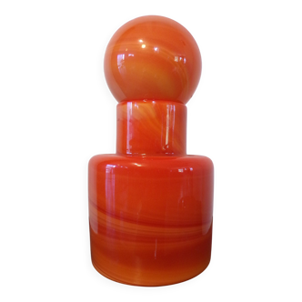 Maure-Vieil bottle in marbled glass by Bob le Bleis