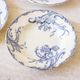Set of 6 hollow plates earth of iron