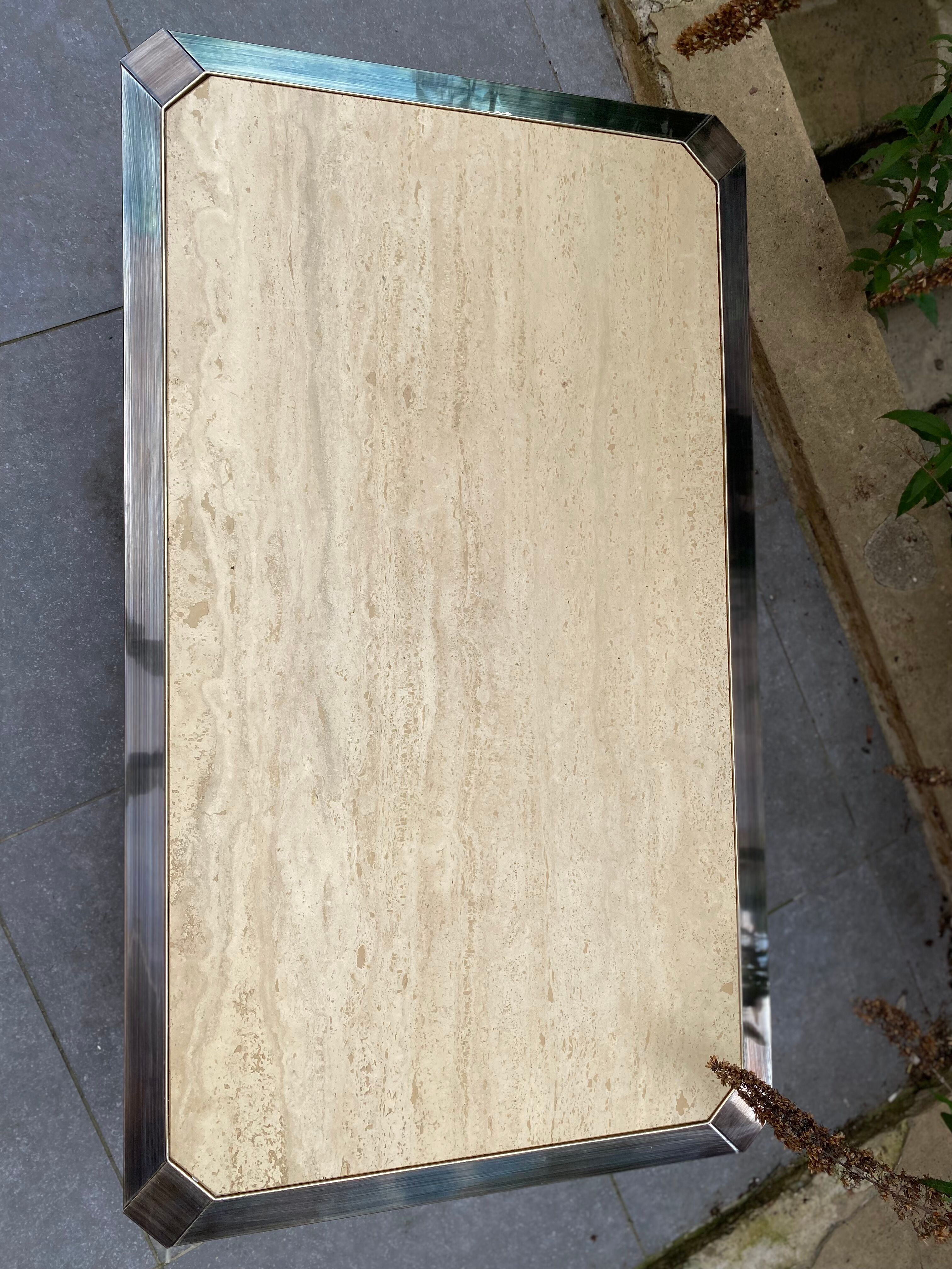 Fedam travertine coffee table