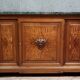 Louis XVI style mahogany and burl wood sideboard, 19th century