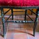 Black and gold Napoleon III chairs