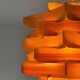 Mid-century wooden pendant lamp by Hans-Agne Jakobsson, Sweden, 1970s
